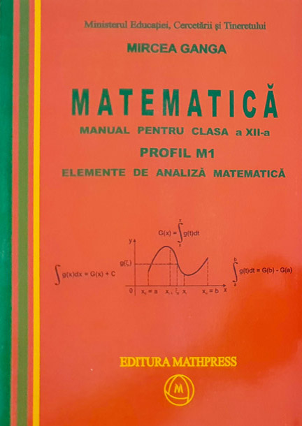 Manual pentru matematica, clasa XII-a, Profil M1( Vol. 1+2) pret lei