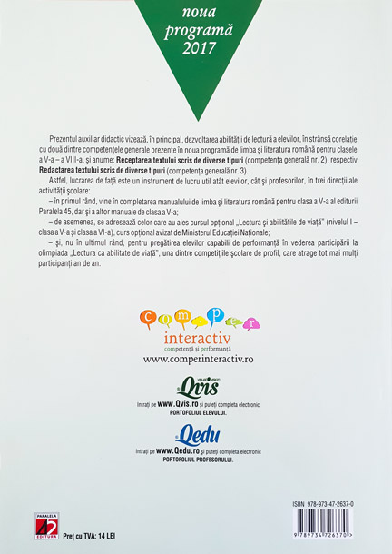 Fise De Lucru Si Teste De Lectura Si Redactare Pentru Clasa A V A