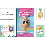 Pachet DZC: Caiet de activitate independenta, pentru clasa I, Delta Cart. Miade (Contribuie la cresterea fluentei in citire) Diploma si Medalie.