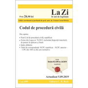 Codul de procedura civila. Cod 699. Actualizat la 5. 09. 2019