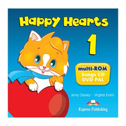 Curs limba engleza Happy Hearts 1 Multi-ROM - Jenny Dooley, Virginia Evans