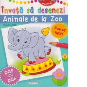 Invata sa desenezi animale de la zoo (Maini creative) - Lieve Boumans