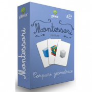 Corpuri geometrice. Carti de joc Montessori clasificare