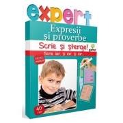 Scrie si sterge! Expert Limba romana ciclul primar - Expresii si proverbe