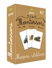 Carti de joc Montessori. Vocabular. Masini utilitare
