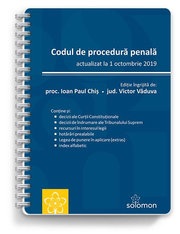 Codul de procedura penala – actualizat la 1 octombrie 2019 - IOAN PAUL CHIS, VICTOR VADUVA