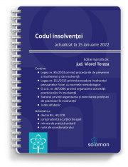 Codul insolventei (actualizat la 15 ianuarie 2022) - Viorel Terzea
