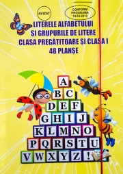 Literele alfabetului si grupurile de litere - clasa pregatitoare și clasa I. 48 planșe