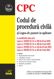 Codul de procedura civila. Editia a 7-a actualizata la 20 septembrie 2023 - Evelina Oprina