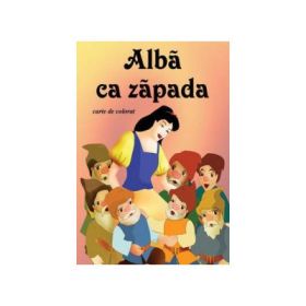 Alba ca zapada (carte de colorat)