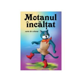 Motanul incaltat (carte de colorat)