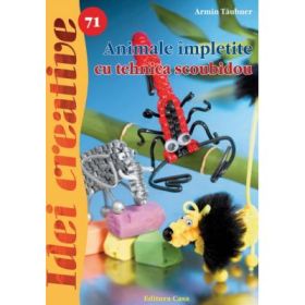 Animale impletite cu tehnica scoubidou