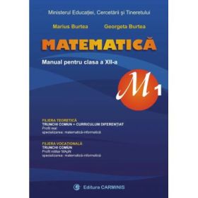 Manual de matematica pentru clasa 12-a, profil M1 - Marius Burtea