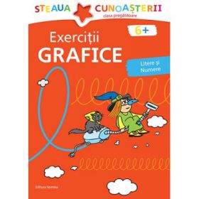 Exercitii grafice, litere si numere. Colectia Steaua cunoasterii (Rosu) - Birgit Fuchs