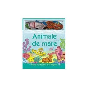 Animale de mare. Carte cu magnet