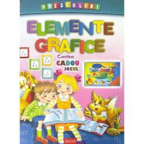 Elemente Grafice - Desenam Trasam dupa contur Coloram, Scriem (Contine un joc cadou)