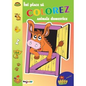 Imi place sa colorez. Animale domestice - Alina Pertea