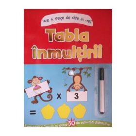Tabla inmultirii - Scrie si sterge de cate ori vrei! (+7 ani)