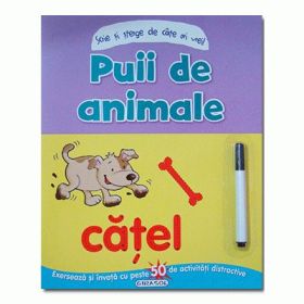 Puii de animale - Scrie si sterge de cate ori vrei! (+6 ani)