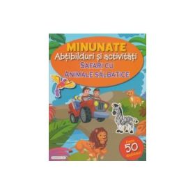 Safari cu animale salbatice - Minuntate abtibilduri si activitati