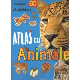 Atlas cu Animale (contine 80 de abtibilduri)