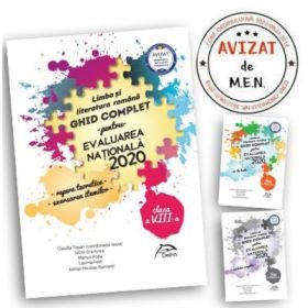 Pachet carti Evaluarea Nationala 2020 Limba si literatura romana - Ghid complet: repere teoretice, 60 de teste, brosura rezolvari complete