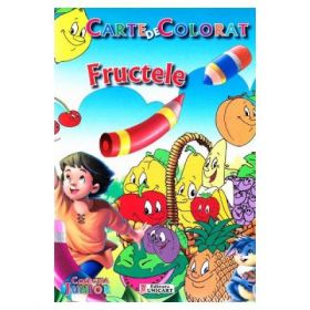Fructele. Carte de colorat