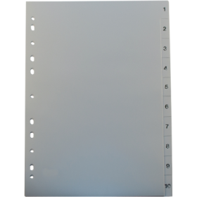 Separatoare Noki, din plastic, cu index 1-10