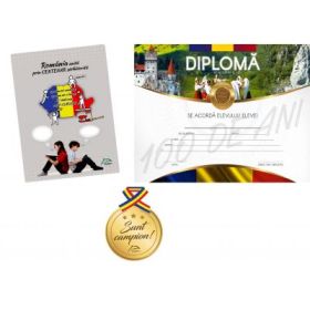 Romania unita prin CENTENAR sarbatorita - varsta 10+ ani - Contine diploma si medalie cadou