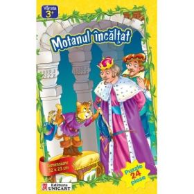 Puzzle Motanul incaltat 24 piese