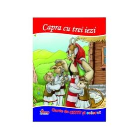 Capra cu trei iezi. Carte de citit si colorat - Mariana Matei