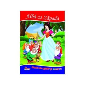 Alba ca zapada. Carte de citit si colorat - Mariana Matei