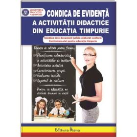 Condica de evidenta a activitatilor didactice din educatia timpurie
