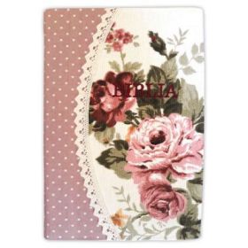 Biblia handmade cu model floral - multicolora - model 06