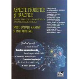 Aspecte teoretice si practice pentru pregatirea profesionala a consilierilor juridici. Spete: solutii, analize si interpretari - Cristina-Elena Blikling, Ovidiu-Alexandru Tamas, Madalina-Carmen Stefan