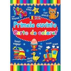 Primele cuvinte. Carte de colorat romano-engleza - Brown Watson