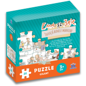 Ema si Eric invata bunele maniere. Puzzle gigant - Ioana Chicet-Macoveiciuc, Lavinia Trifan