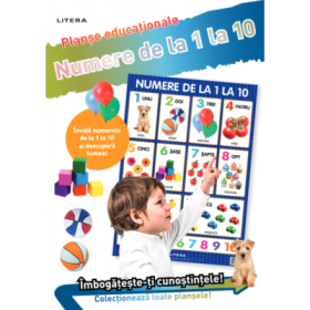 Numere de la 1 la 10. Planse educationale