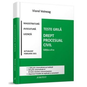 Teste grila. Drept procesual civil. Editia a 4-a - Viorel Voineag