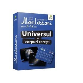 Universul - Corpuri ceresti. Carti de joc educative Montessori 6-12 ani