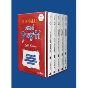 Set Jurnalul unui pusti ( volumele 1- 5, editie paperback) - Jeff Kinney