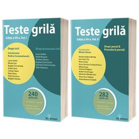 Teste grila pentru admiterea la INM sau in avocatura - Volumul I si II