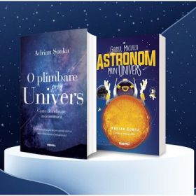 Pachet format din 2 carti Ghidul micului astronom prin Univers