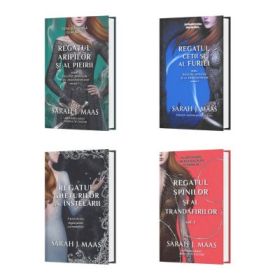 Pachet format din 4 carti Regatul aripilor si pieirii, Regatul cetii si al furiei de Autorul Sarah J. Maas