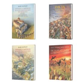 Pachet 4 volume ilustrate: Cetati, castele si alte fortificatii din Romania (volumele 1, 2), Dacia si De la Vlad Tepes la Dracula Vampirul - Radu Oltean, Neagu Djuvara