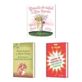 Pachet format din 3 titluri Broscuta de Cristal, Veverita Curajoasa, Praful de vanturi al doctorului Proctor - Jo Nesbo, Delia C. Zorzoliu