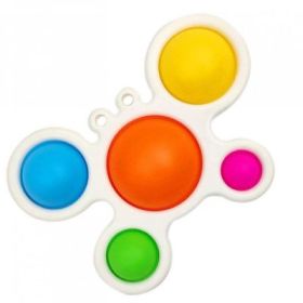 Jucarie antistres din silicon Pop it now and flip crab multicolor, FLIPPY