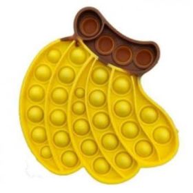 Jucarie antistres din silicon Pop it now and flip banane multicolor, FLIPPY