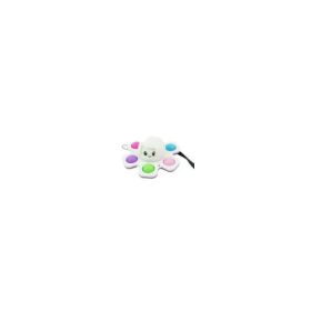 Jucarie antistres din silicon Pop it now and flip caracatita alba, FLIPPY