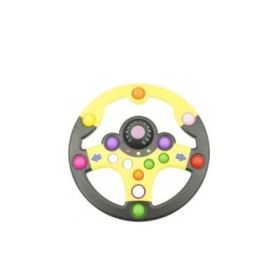 Jucarie antistres din silicon Pop it now and flip volan negru-galben V2, FLIPPY (Model 2)